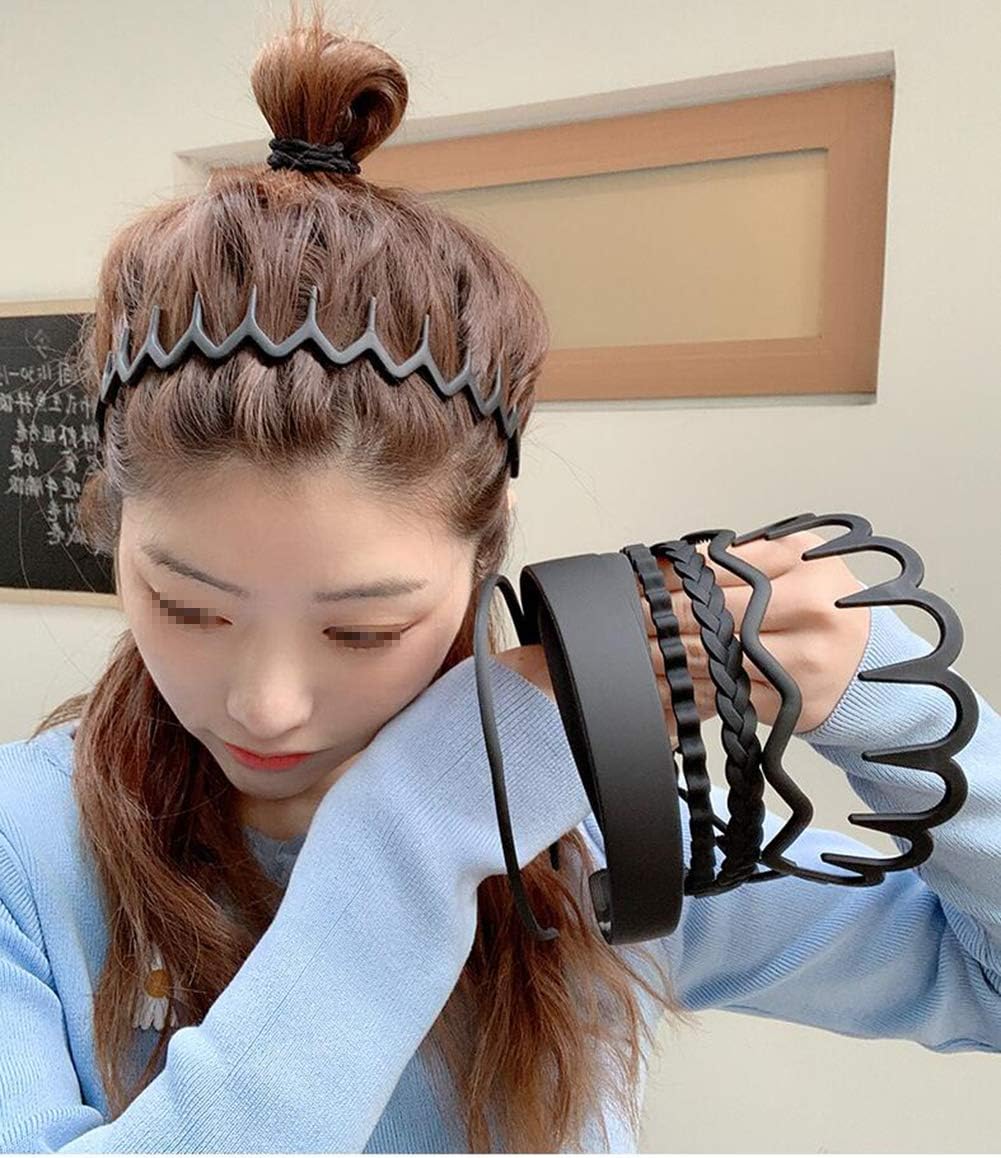 Serre-têtes en plastique noir et marron : l'accessoire de beauté essentiel pour femmes et filles au quotidien – Image 9