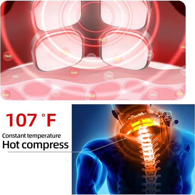 Masseur cervical intelligent : 6 modes et 9 niveaux de massage pour un soulagement optimal au bureau et à la maison