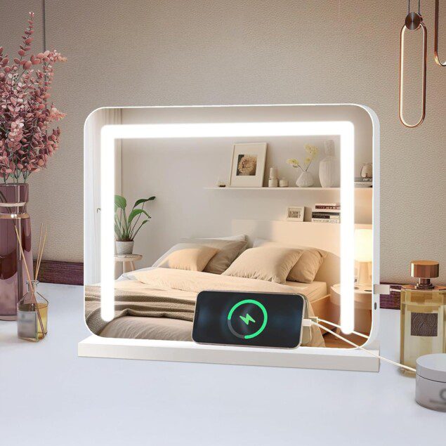 Miroir de maquillage Hollywood avec éclairage LED : l'indispensable pour une mise en beauté parfaite dans votre chambre