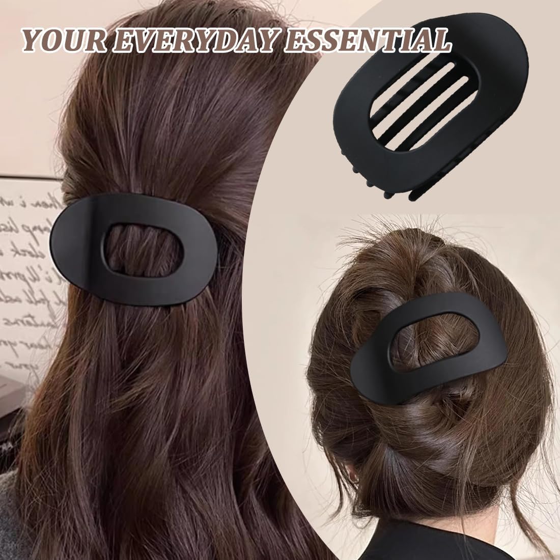 Pinces à cheveux plates antidérapantes : 4 accessoires élégants pour dames – Image 4