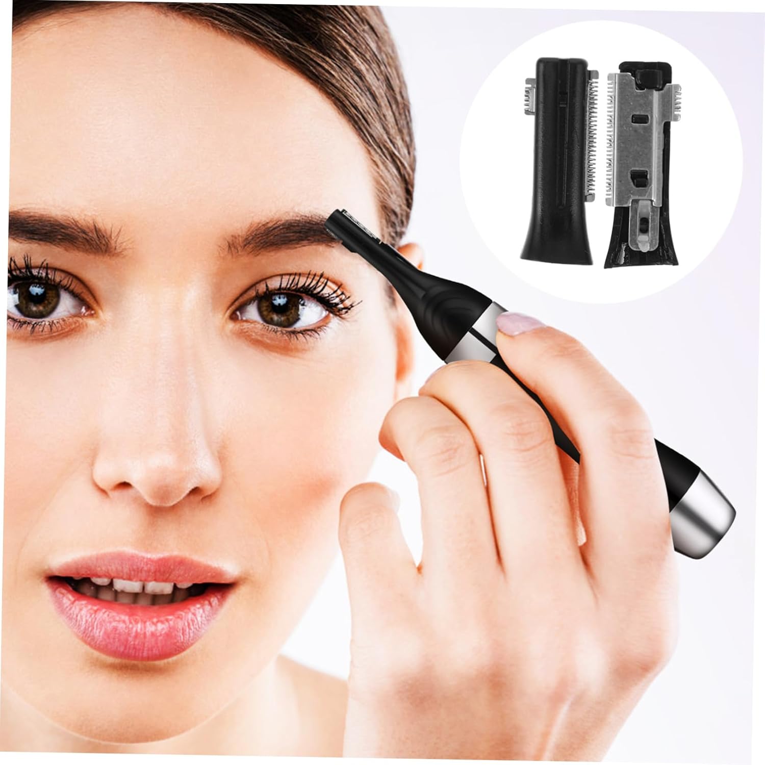 Accessoires de coupe des sourcils : 10 pièces pour une épilation précise et élégante Découvrez les lames de tondeuse à sourcils noires, idéales pour un soin personnel soigné – Image 7