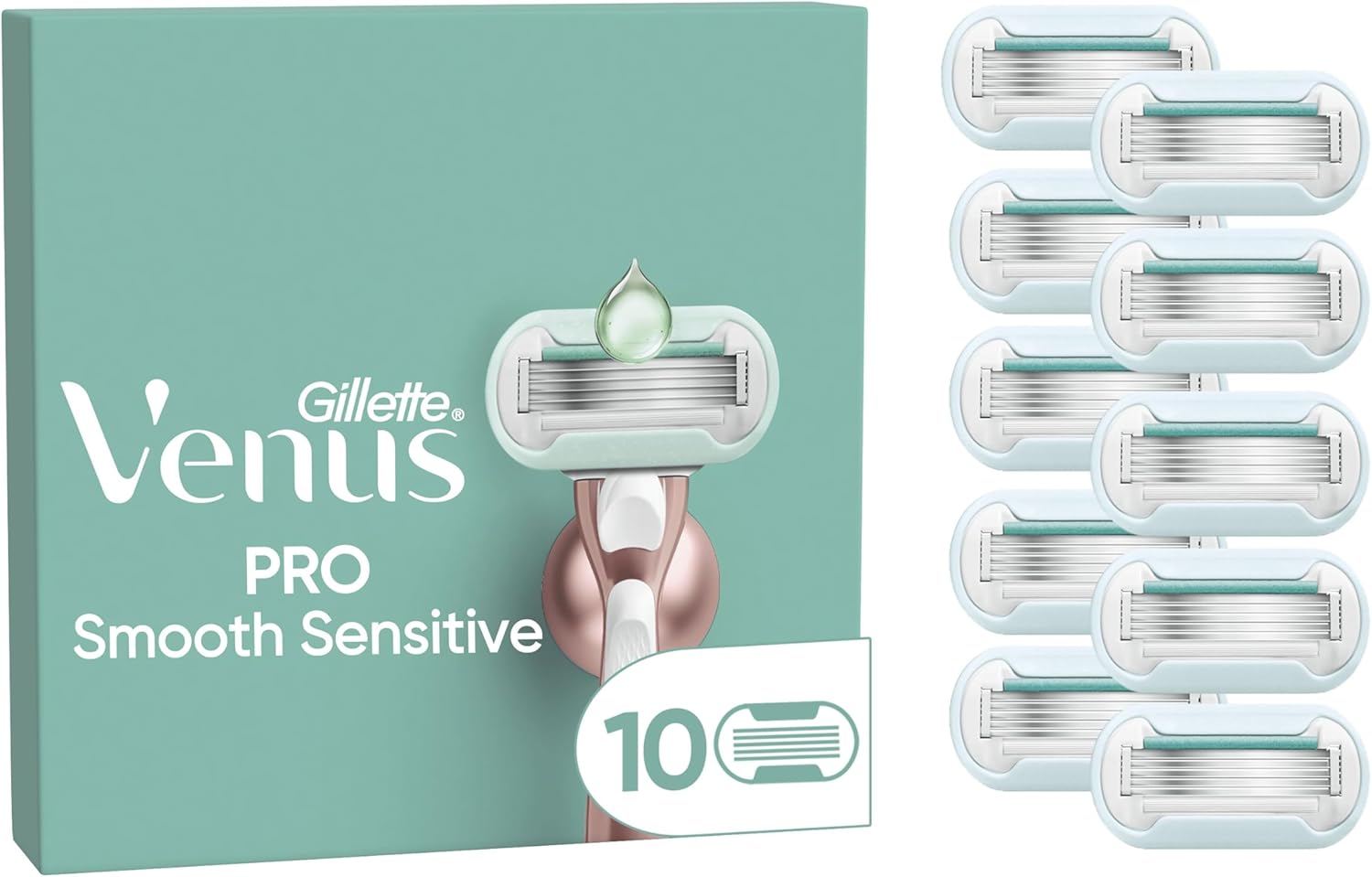 Rasoirs Gillette Venus Pro Smooth pour femmes - Apaisement peau sensible