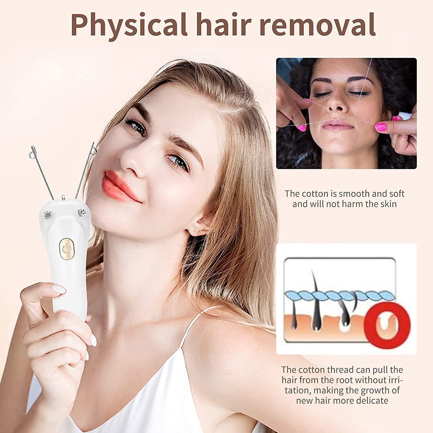 Épilateur facial électrique : la solution douce pour une peau lisse chez les femmes – Image 4