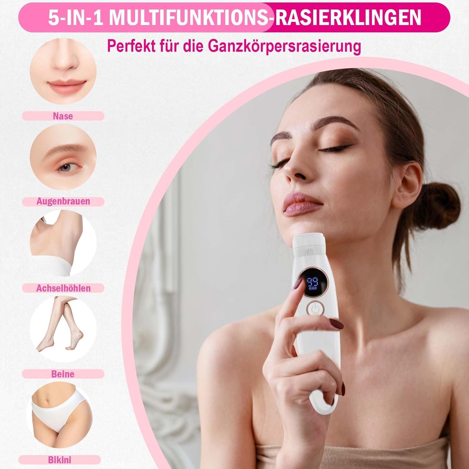 Rasoir Électrique iToncs 5 en 1 pour Femmes - Douceur et Précision – Image 2