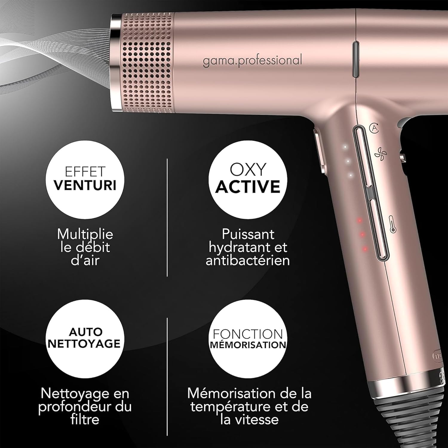 Sèche-cheveux ultraléger pour des cheveux brillants : le GA.MA Italy iQ Perfect Hair Dryer à moteur intelligent sans balais – Image 2