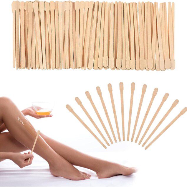 Bâtons de cire en bois : 200 pièces pour une épilation précise du corps et du visage
