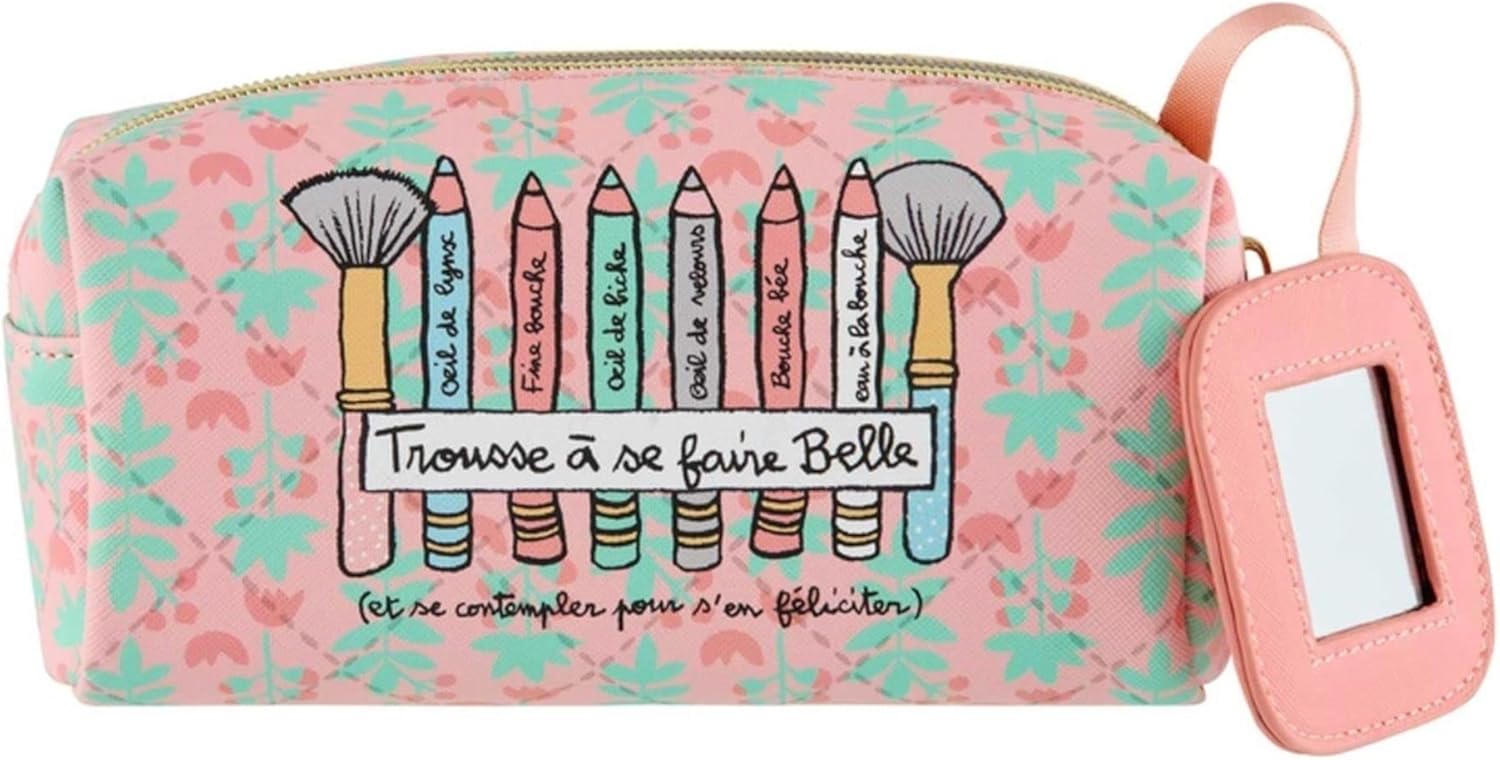 Trousse miroir BELLA : l'accessoire beauté idéal pour les femmes en déplacement