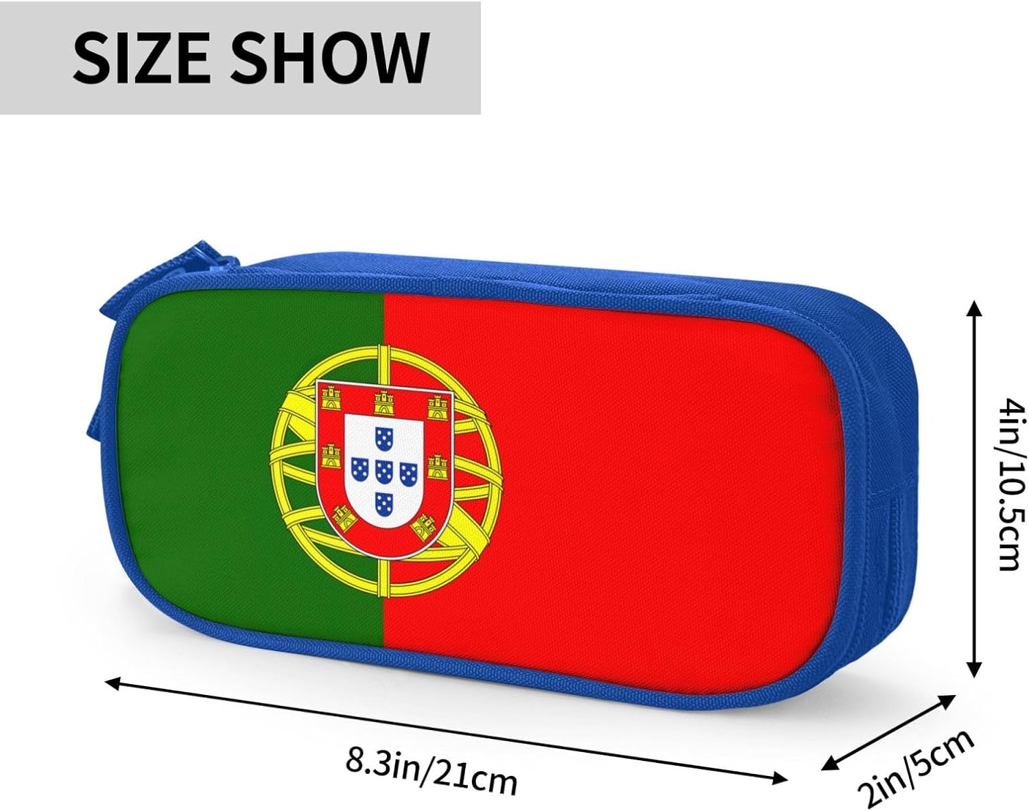 Trousse à crayons de grande capacité : l'accessoire idéal pour les étudiants et les artistes Motif drapeau portugais et design élégant pour une organisation optimale de vos fournitures – Image 4