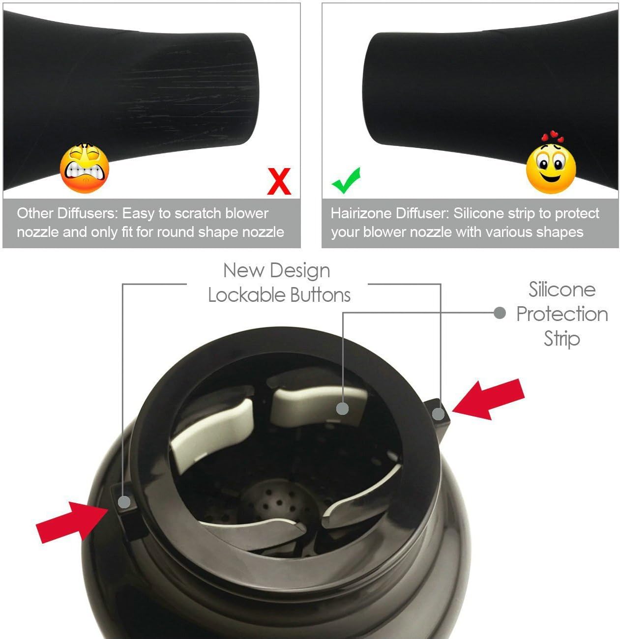 Diffuseur universel pour sèche-cheveux : le secret des cheveux bouclés et ondulés volumineux sans frisottis – Image 7