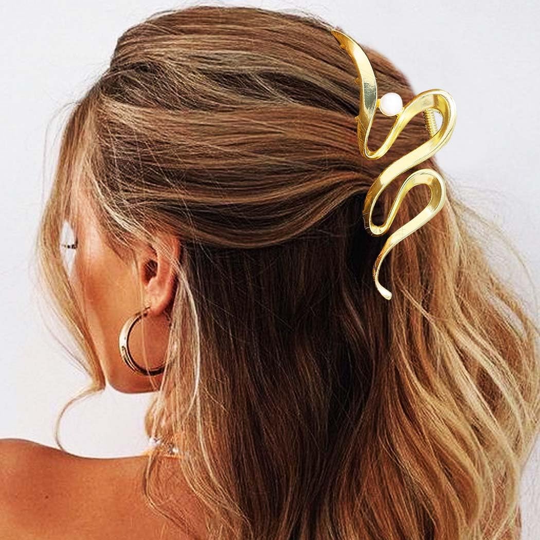 Pinces à cheveux en métal doré avec perles : le lot idéal pour sublimer votre coiffure – Image 3