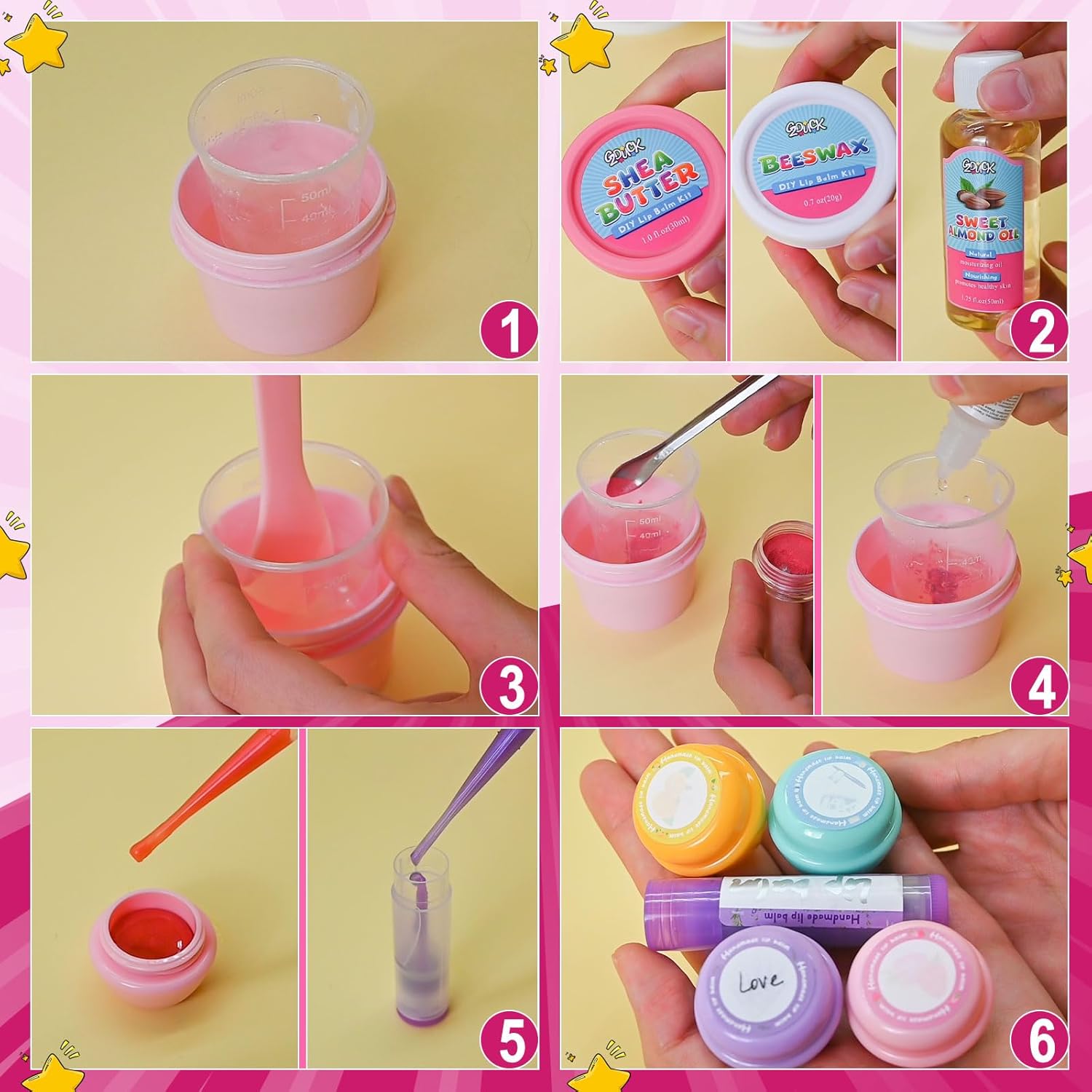 Kit de fabrication de gloss à lèvres hydratant : une activité créative et amusante pour filles et femmes – Image 7