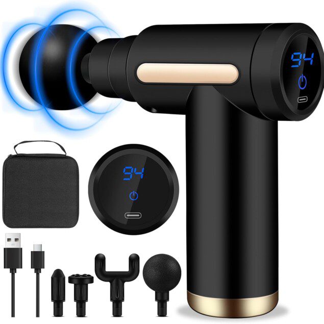Pistolet de massage musculaire ultra silencieux : soulagement des douleurs pour les sportifs