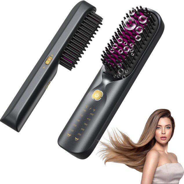 Brosse lissante sans fil 3 en 1 : l’alliée idéale pour les voyages des femmes pressées