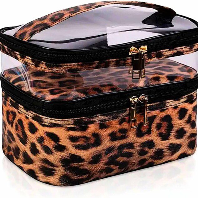 Trousse de maquillage extra large pour femme : un organisateur luxueux et imperméable pour tous vos produits de beauté
