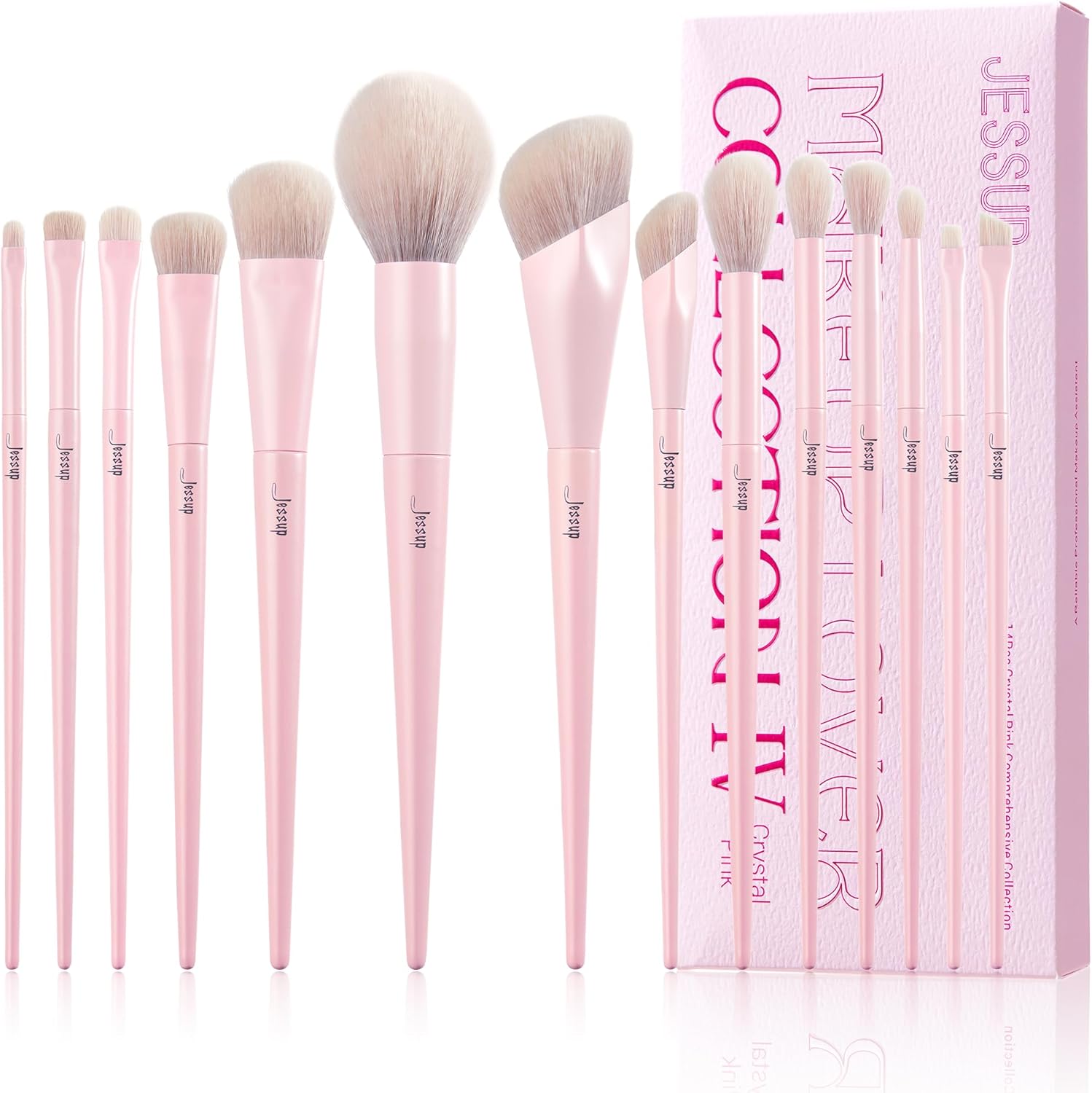 Pinceaux de maquillage rose : kit haut de gamme vegan pour un teint parfait
Découvrez notre set de 14 pinceaux pour un maquillage professionnel
Sous ce titre, vous pourriez ajouter une description qui met en avant l'élégance et la qualité des pinceaux, ainsi que leur utilisation facile pour les amateurs comme les professionnels.
