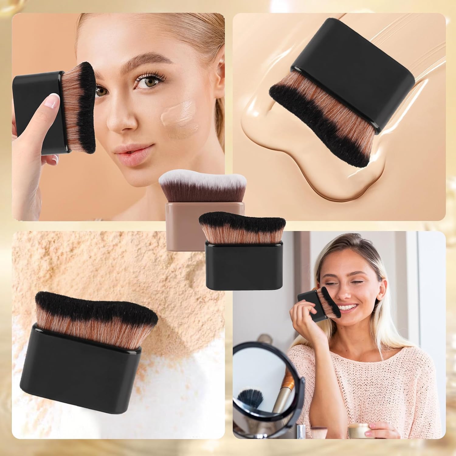 Pinceaux autobronzants : lot de 2 pour un bronzage parfait et un maquillage sans traces – Image 7