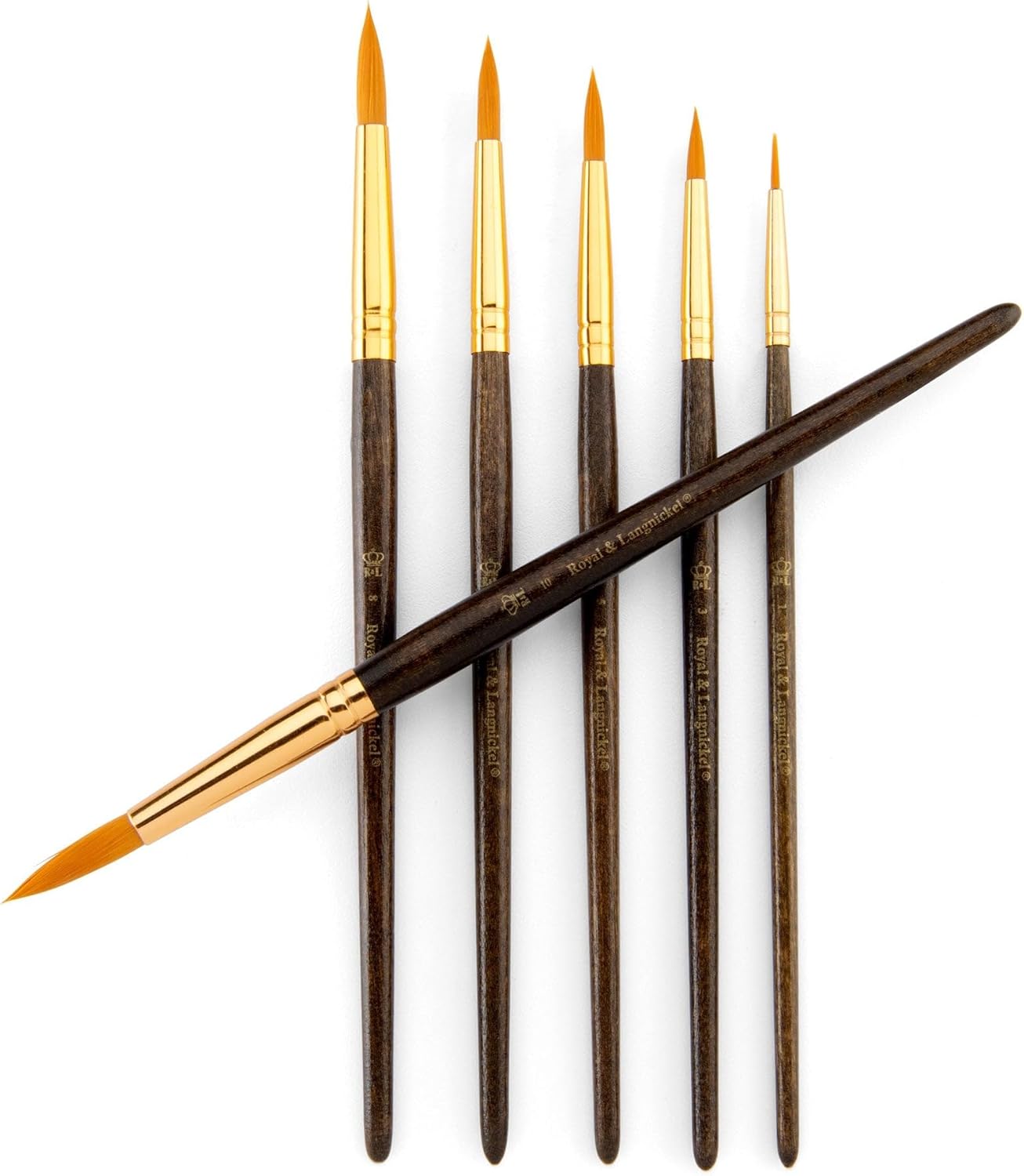 Pinceaux ronds Taklon Or : le set parfait de 6 pièces pour les artistes exigeants – Image 5