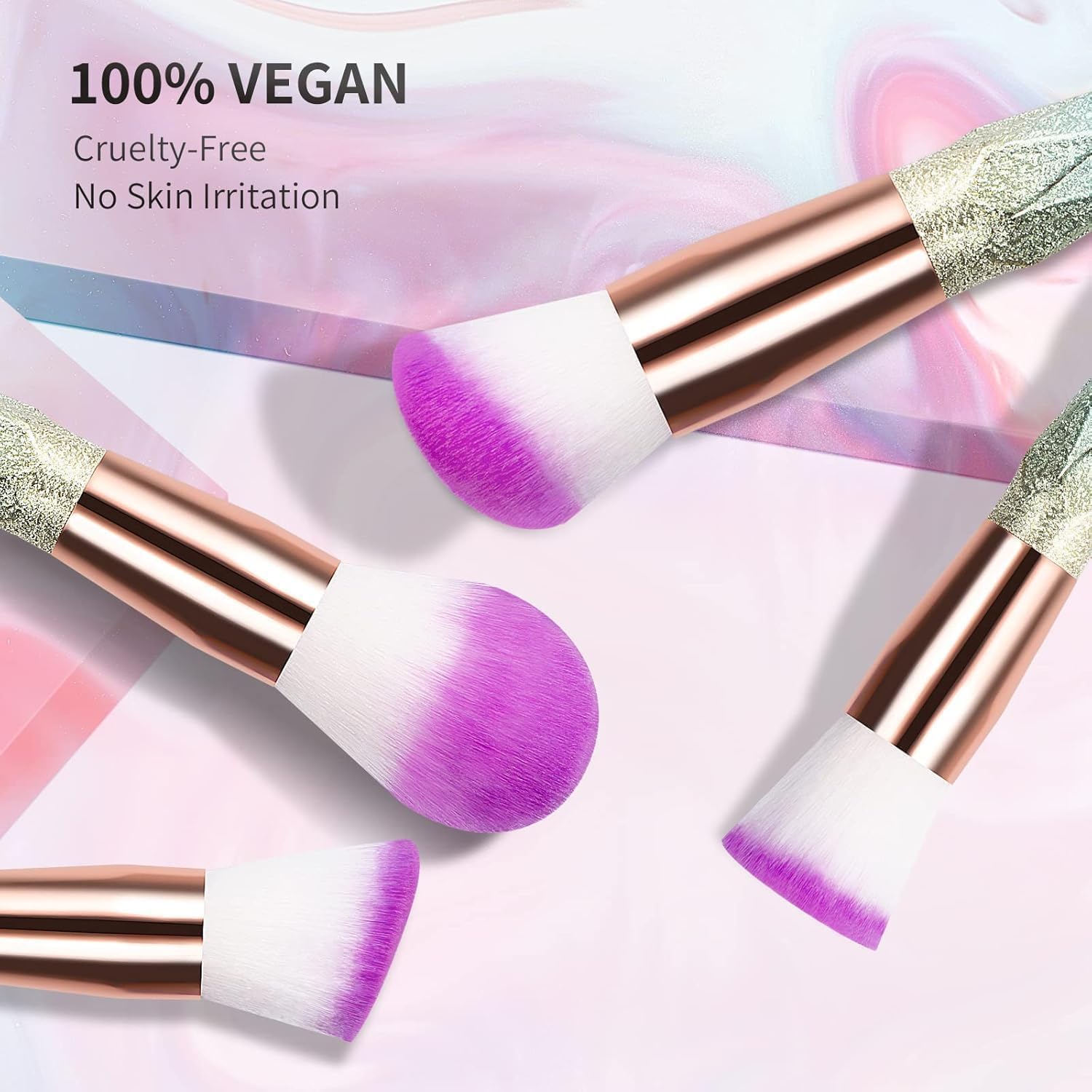 Pinceaux de maquillage professionnels : lot de 10 pour un teint parfait et un look éclatant – Image 2