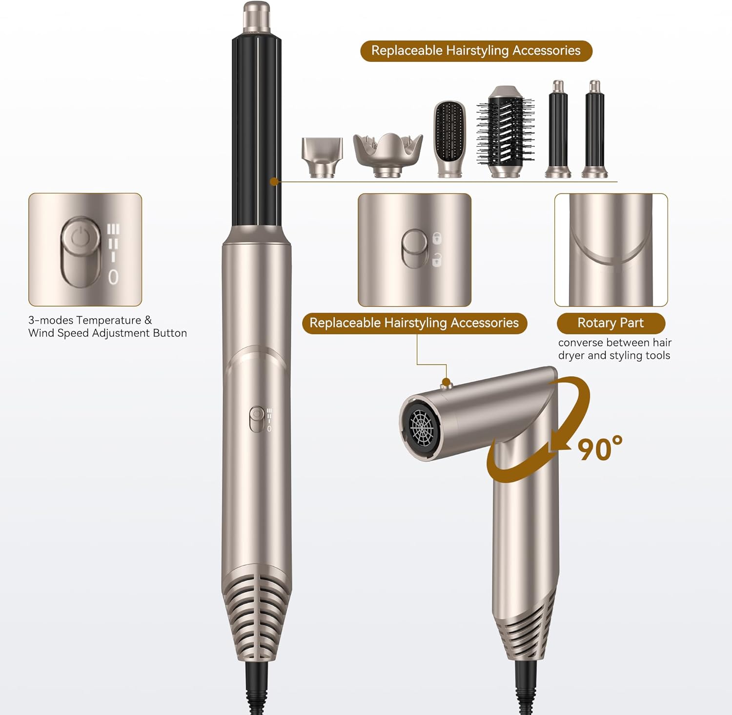 Transformez Vos Cheveux avec la Brosse Chauffante 6 en 1 – Image 9