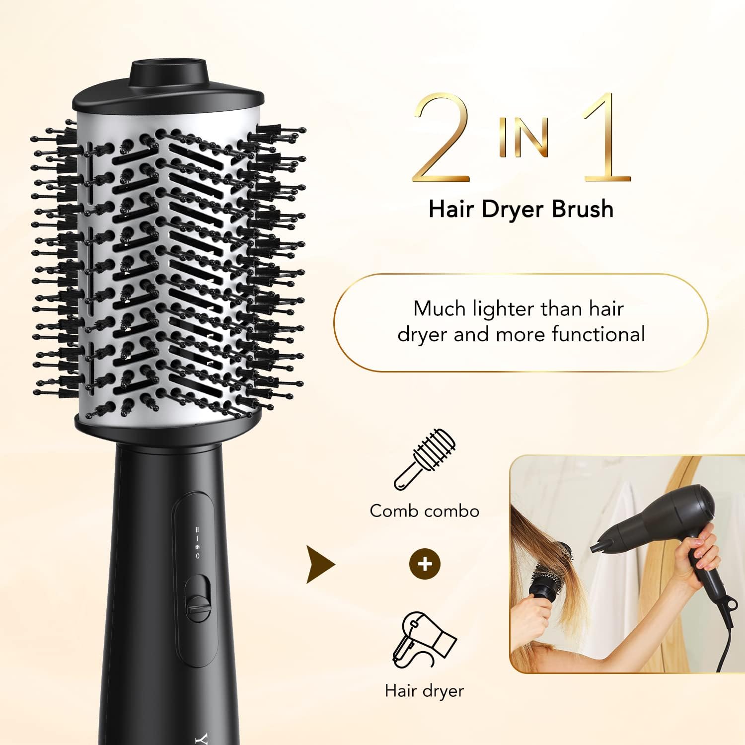 Brosse 2 en 1 : Sèche-Cheveux Volumisateur Innovante – Image 5