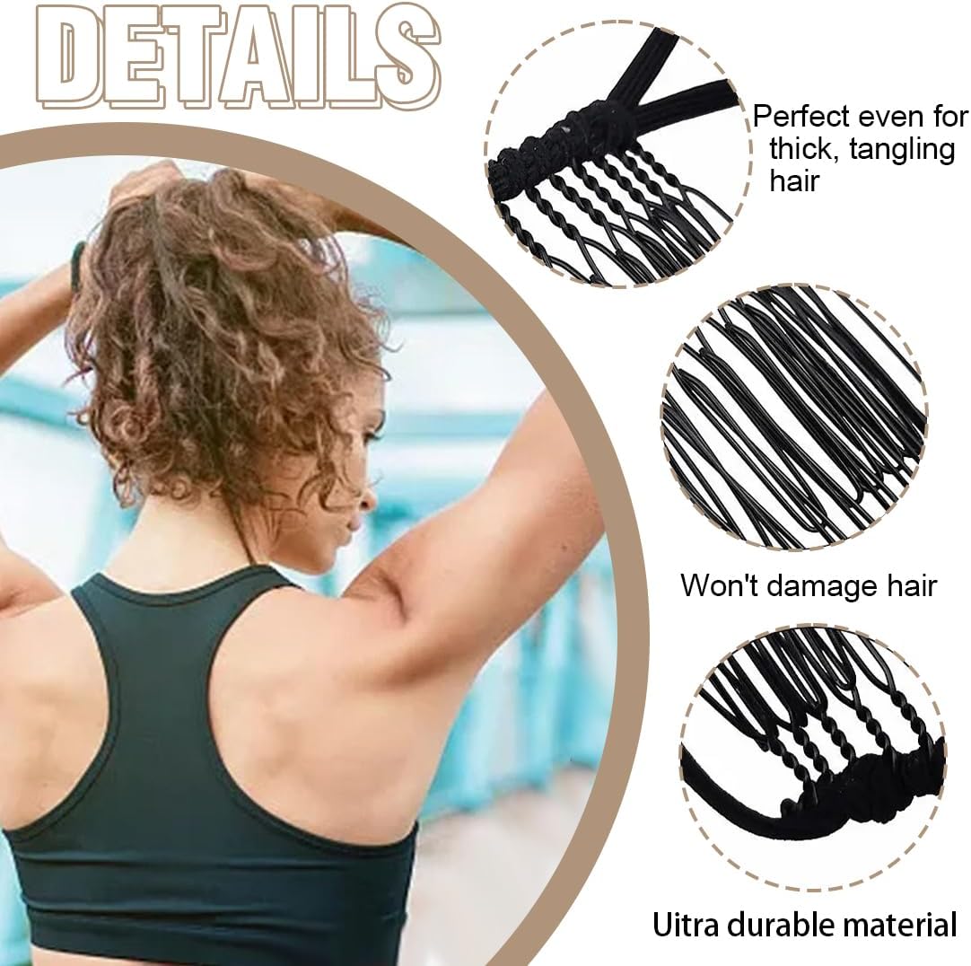 Pince banane 2 pièces pour cheveux épais : un accessoire élégant pour sublimer vos boucles naturelles – Image 2
