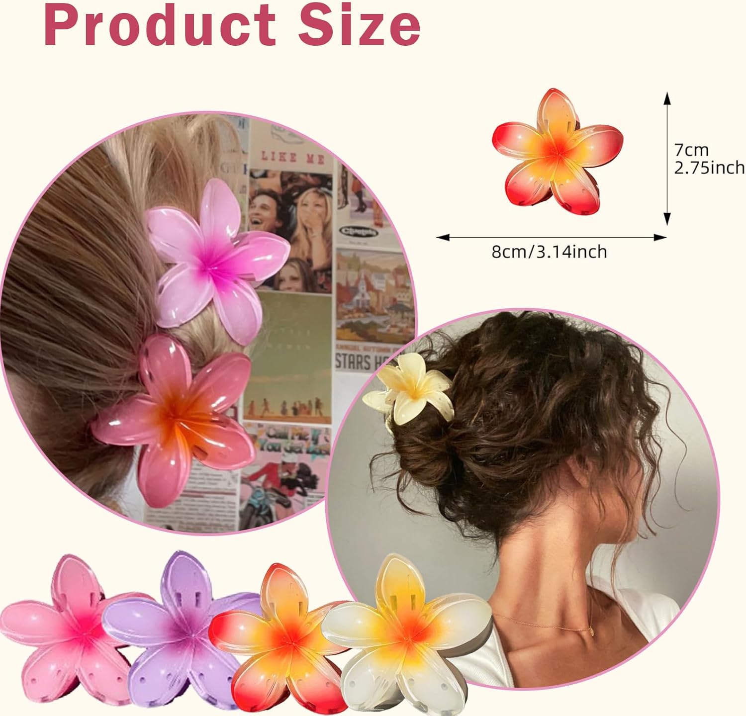 Pinces à Cheveux Fleurs: Adhérence et Style Assurés – Image 3
