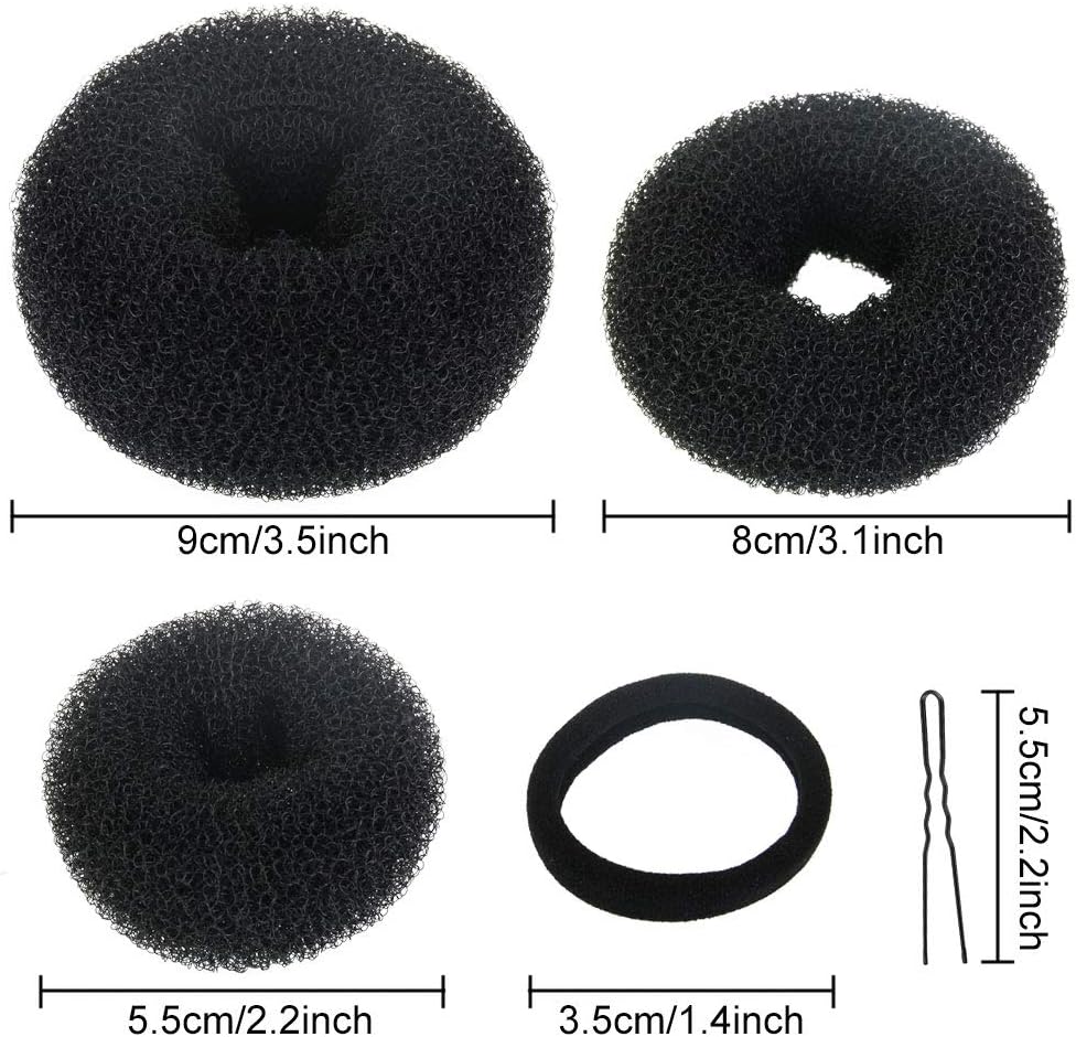 Chignons magiques : accessoires de coiffure pour femmes et danseuses avec 10 PCS de donut et 20 épingles – Image 2