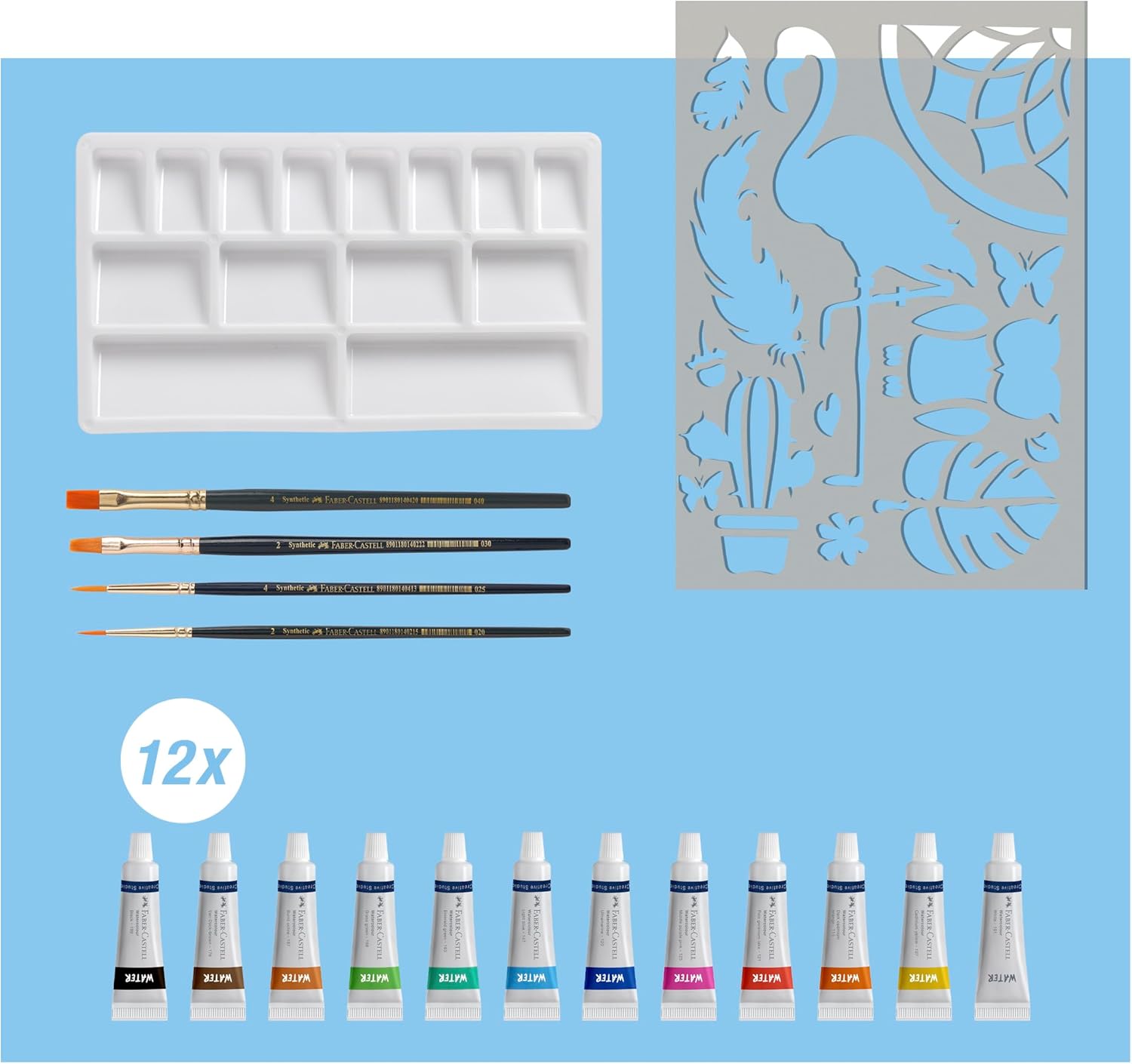 Set de peinture aquarelle 18 pièces : l'outillage parfait pour les artistes en herbe – Image 3