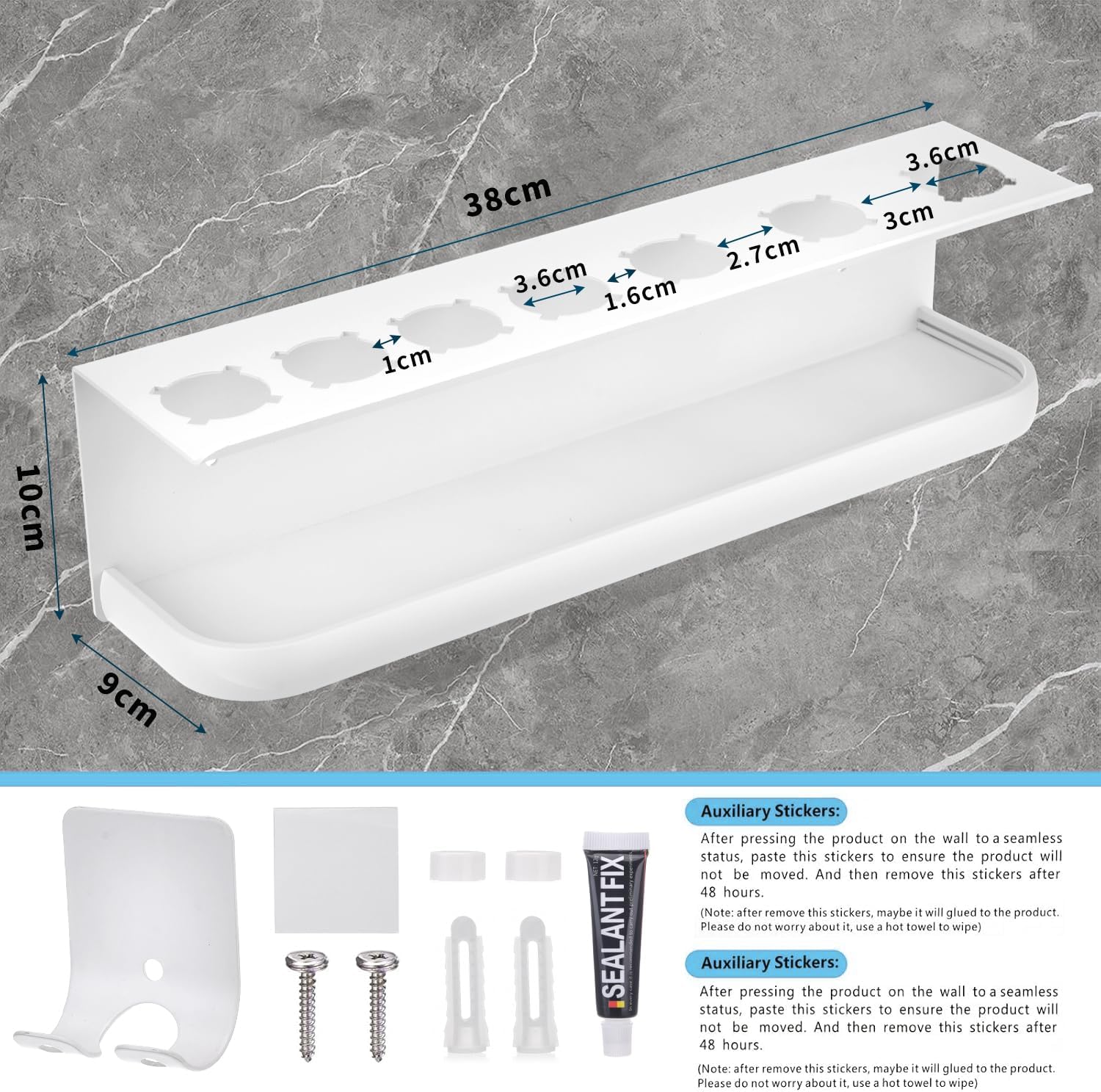 Support 2 en 1 pour Dyson Airwrap : l’accessoire indispensable pour une salle de bain élégante et organisée – Image 2