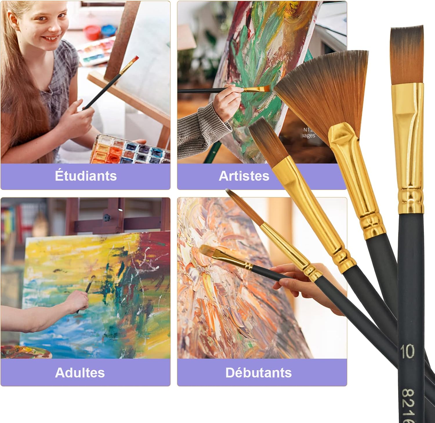 Pinceaux Précis en Nylon pour Artistes Créatifs – Image 7