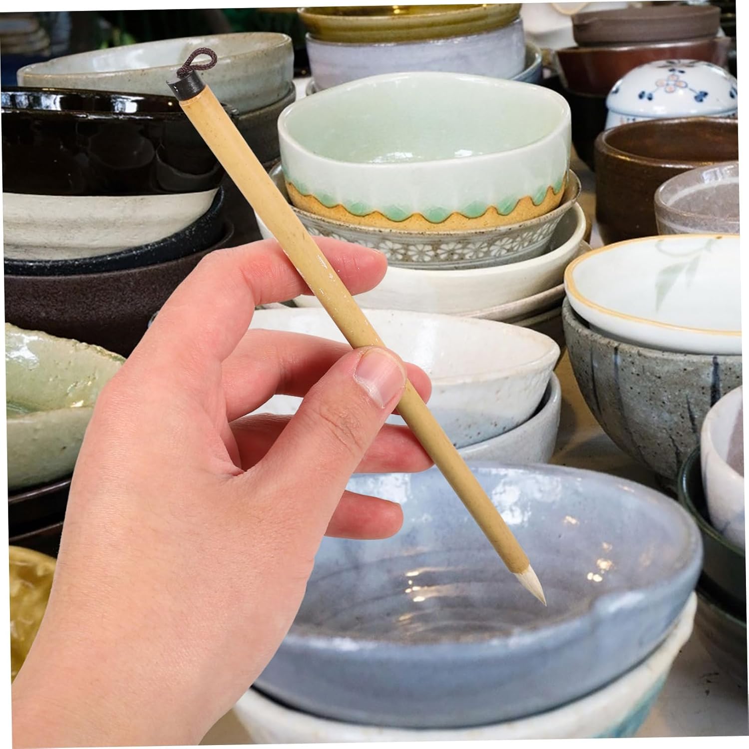 Jeu de pinceaux céramiques pour peinture sous émail : 3 pièces idéales pour les artistes en quête de détails – Image 7