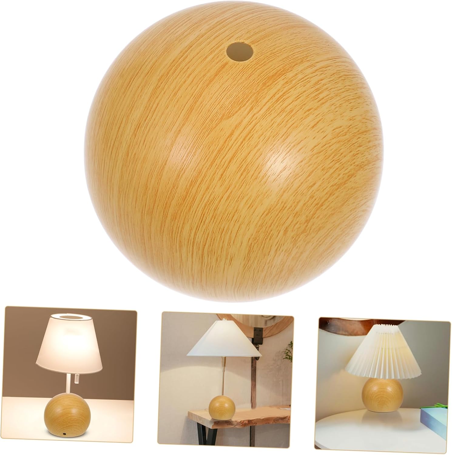 Pied de lampe globe en métal : l'élégance pour votre bureau avec une base légère en fer kaki – Image 8