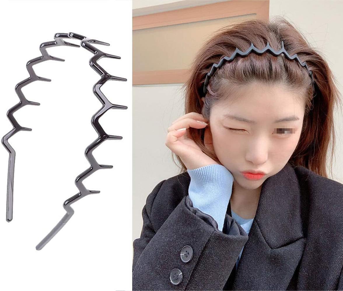 Serre-têtes en plastique noir et marron : l'accessoire de beauté essentiel pour femmes et filles au quotidien – Image 8