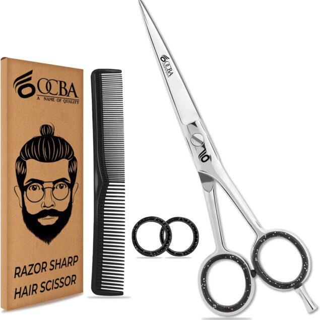 Ciseaux de coiffure professionnels 6 pouces en acier inoxydable : l'outil idéal pour hommes et femmes