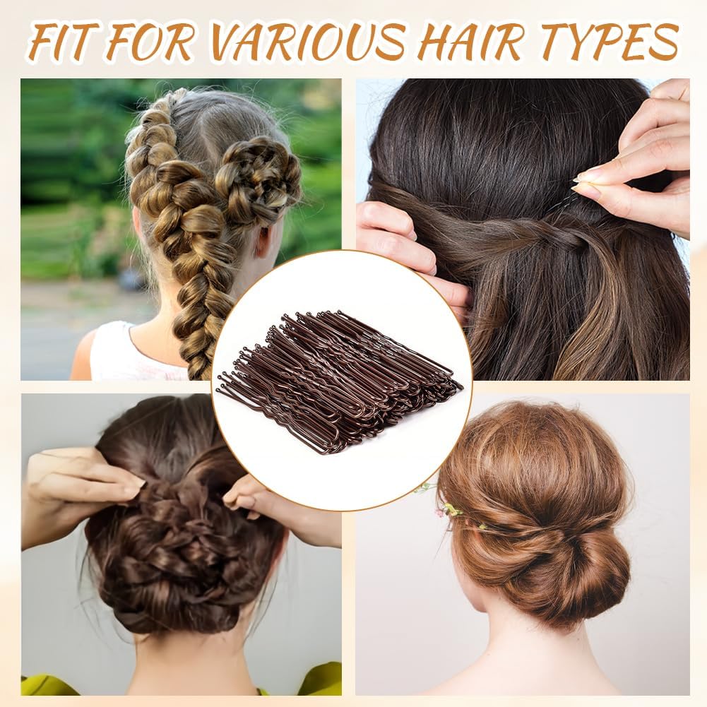 Pince chignon en métal mixte : lot de 300 épingles à cheveux pour femme et filles, idéales pour salon de coiffure et usage domestique – Image 4