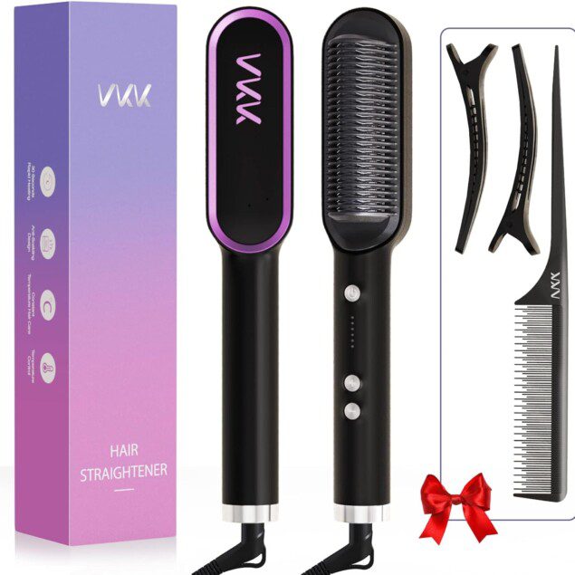 Brosse lissante chauffante : le peigne ionique ultrarapide pour des cheveux parfaitement lisses en 30 secondes