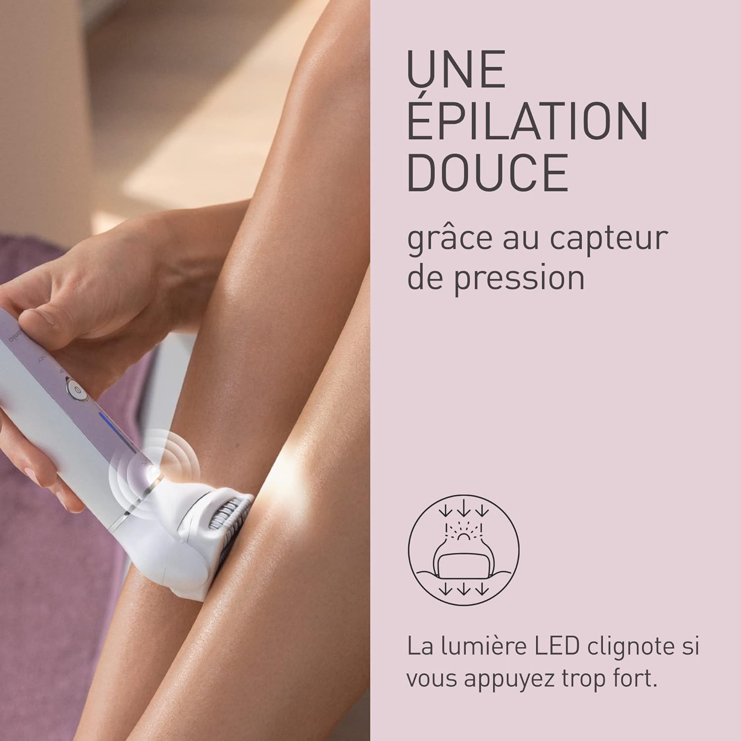 Épilateur Wet et Dry: Douceur et Précision en Violet – Image 4