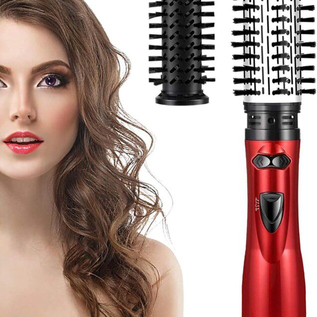 Brosse Rotative 360° : Sèche-Cheveux et Lisseur Multifonction