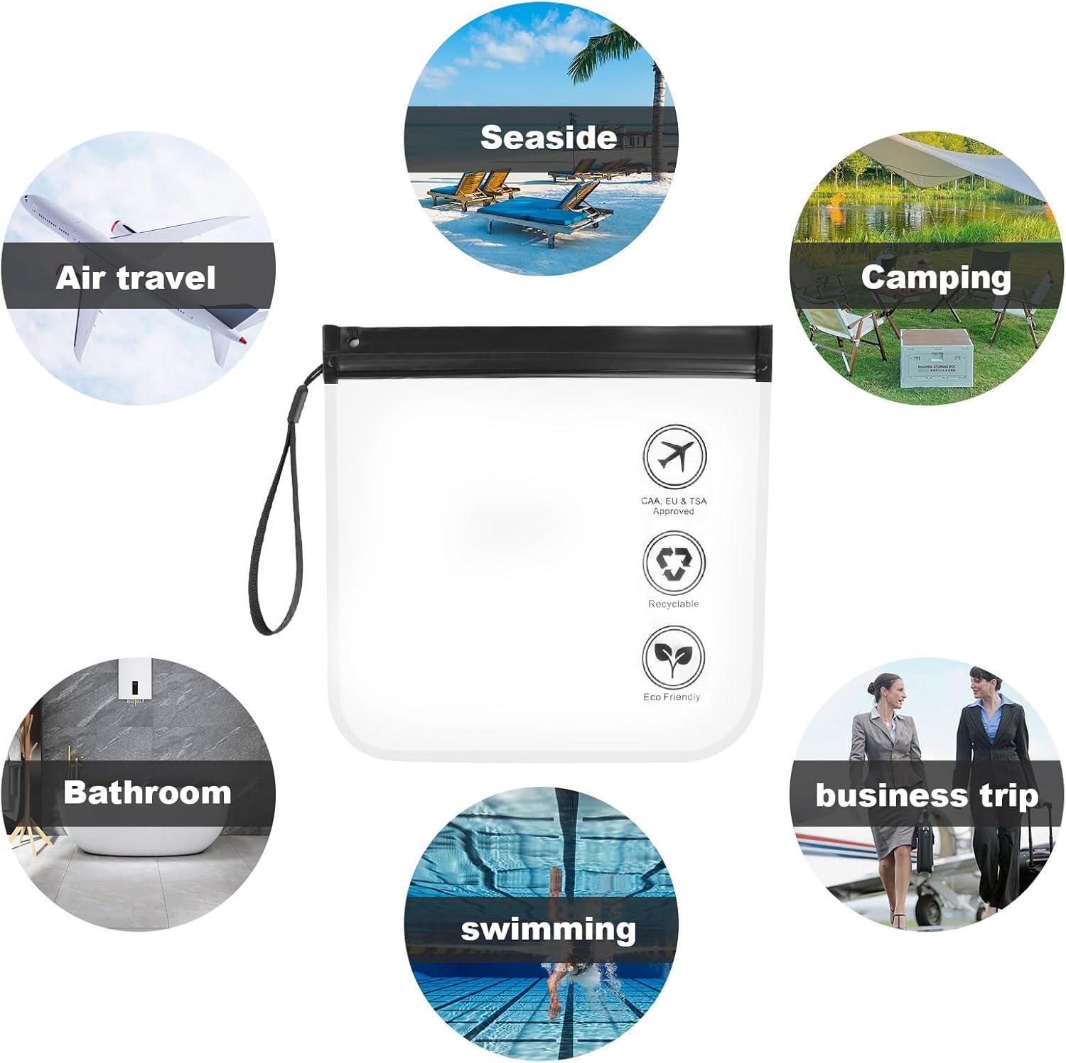 Trousse de toilette transparente pour femmes : le kit de voyage idéal en cabine – Image 7