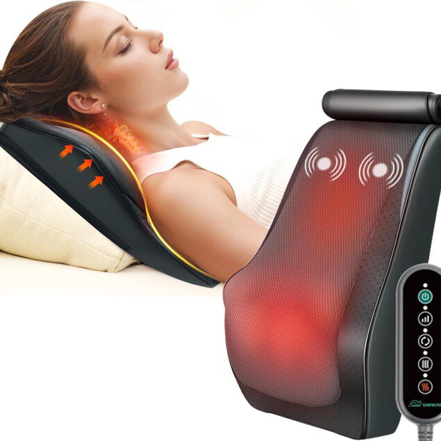 Appareil de massage du dos avec chaleur : le compagnon idéal pour un bien-être inégalé  Offrez à votre dos le meilleur du shiatsu 3D/4D pour soulager les tensions et apaiser votre esprit