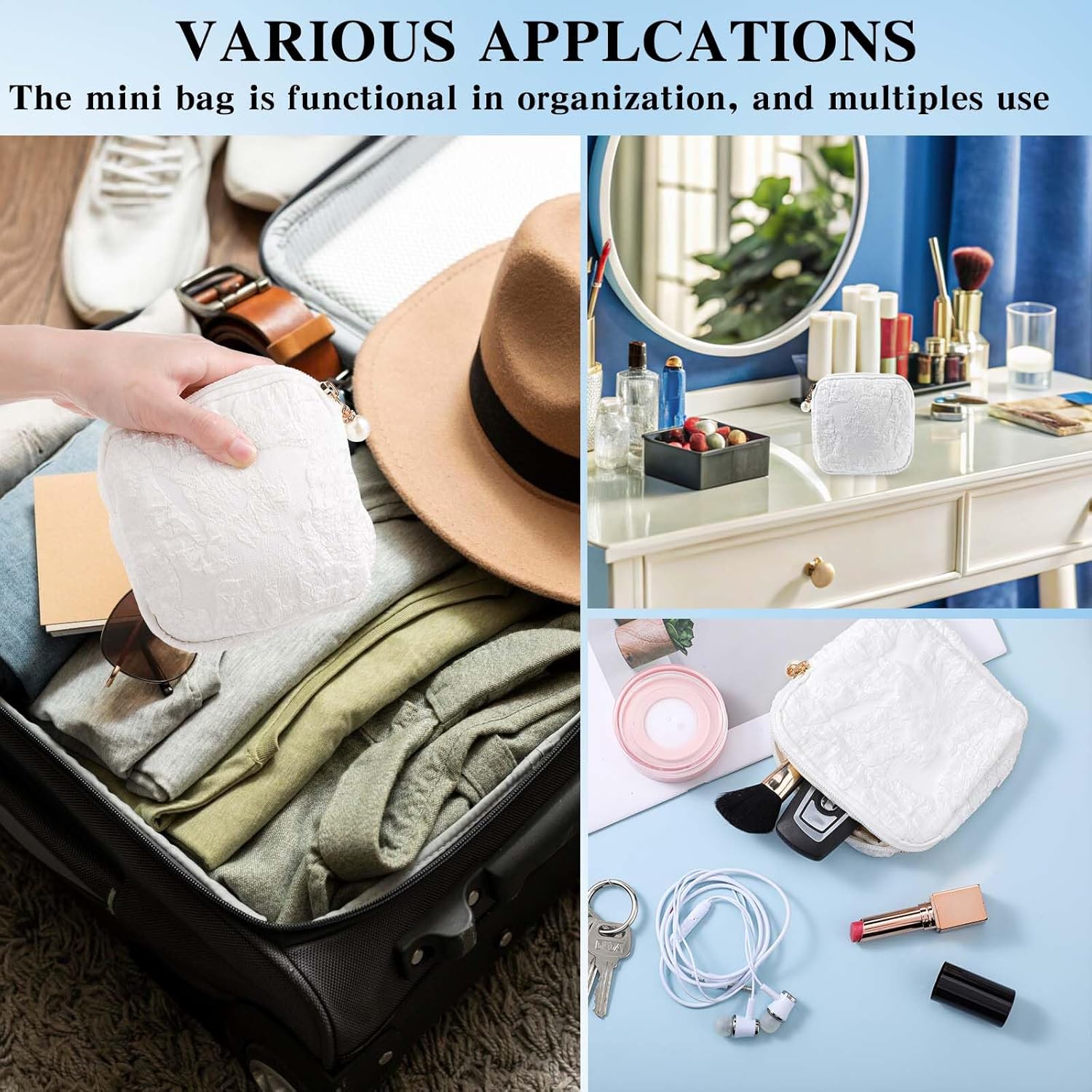 Petite trousse de maquillage pour filles et femmes : élégance et praticité dans votre sac à main – Image 6