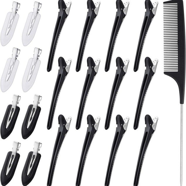 Pince à cheveux : 20 pièces avec peigne antistatique pour femmes et filles, l’allié parfait de vos coiffures et maquillages
