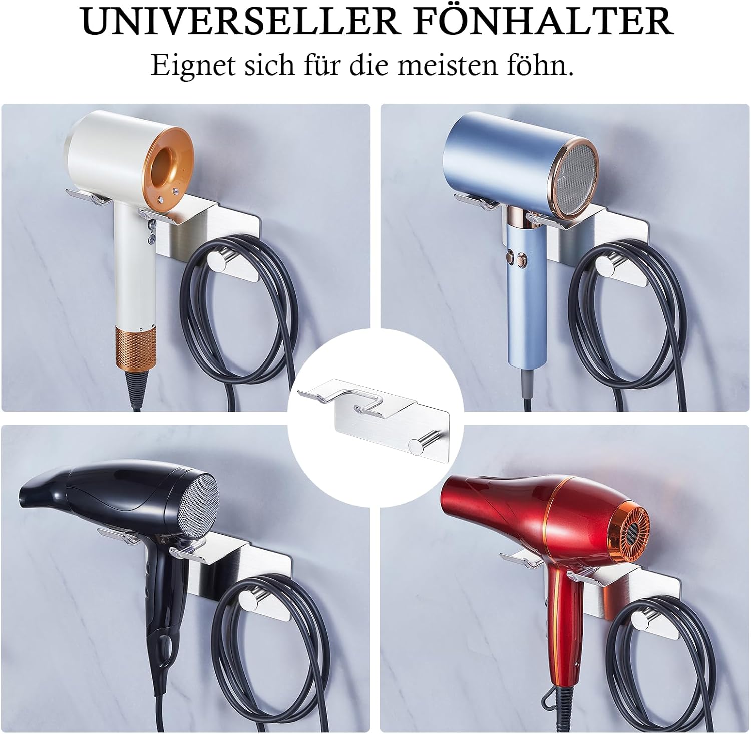 Porte sèche cheveux mural : l’accessoire indispensable pour une salle de bain ordonnée et moderne – Image 5