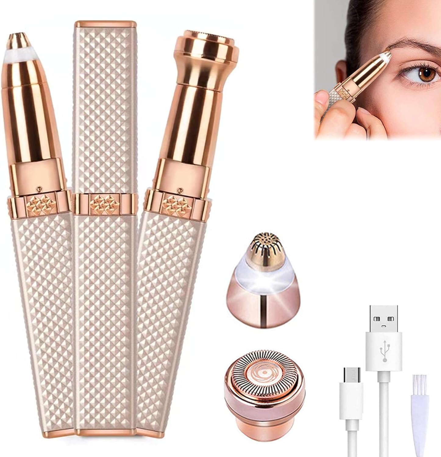 Epilateur électrique rechargeable : l'allié beauté pour le visage et les sourcils des femmes