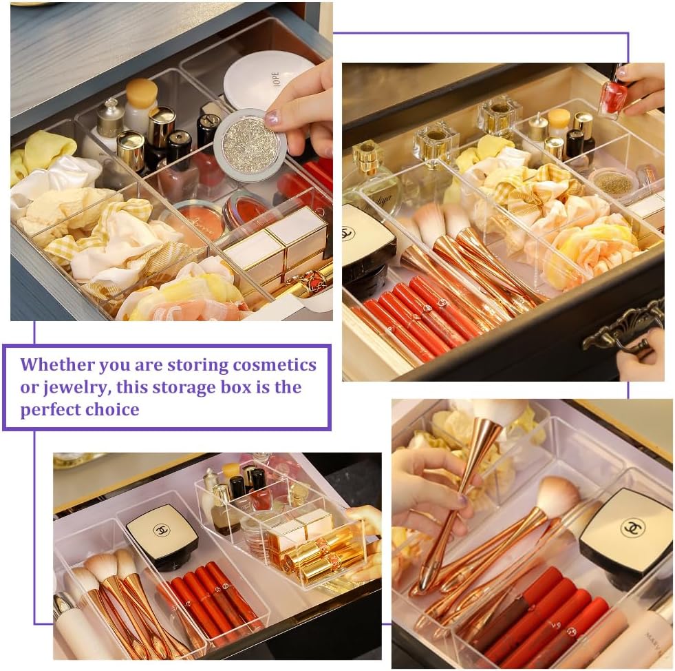 Boîte de rangement transparente pour maquillage : l'organiseur idéal pour une beauté toujours en ordre et à portée de main – Image 7