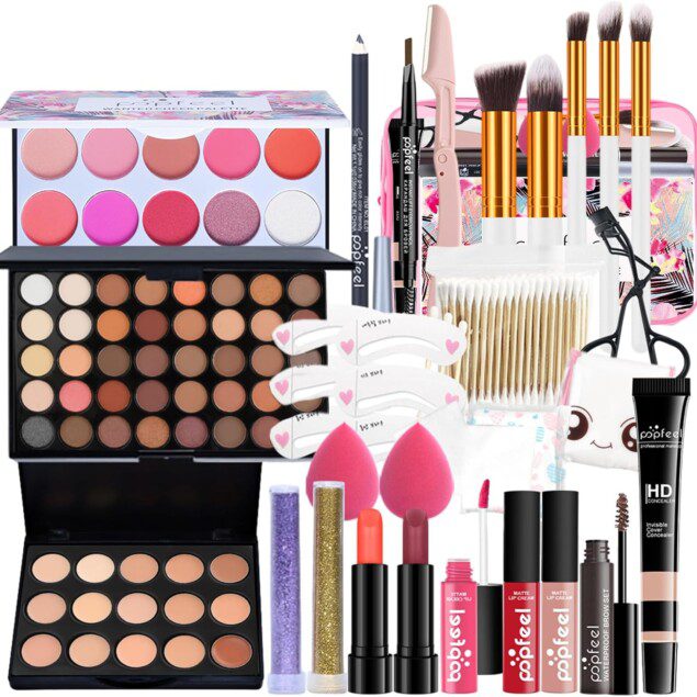 Ensemble cadeau de maquillage tout en un : 28 pièces pour sublimer le look des femmes et des filles