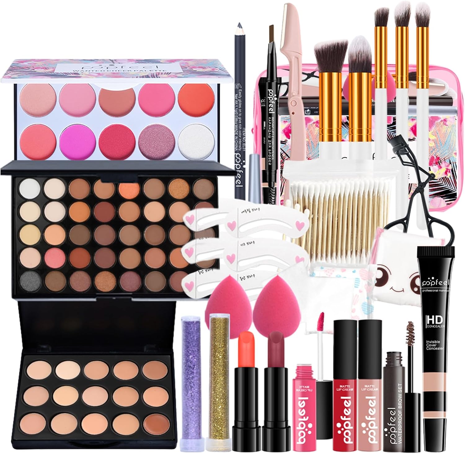 Ensemble cadeau de maquillage tout en un : 28 pièces pour sublimer le look des femmes et des filles