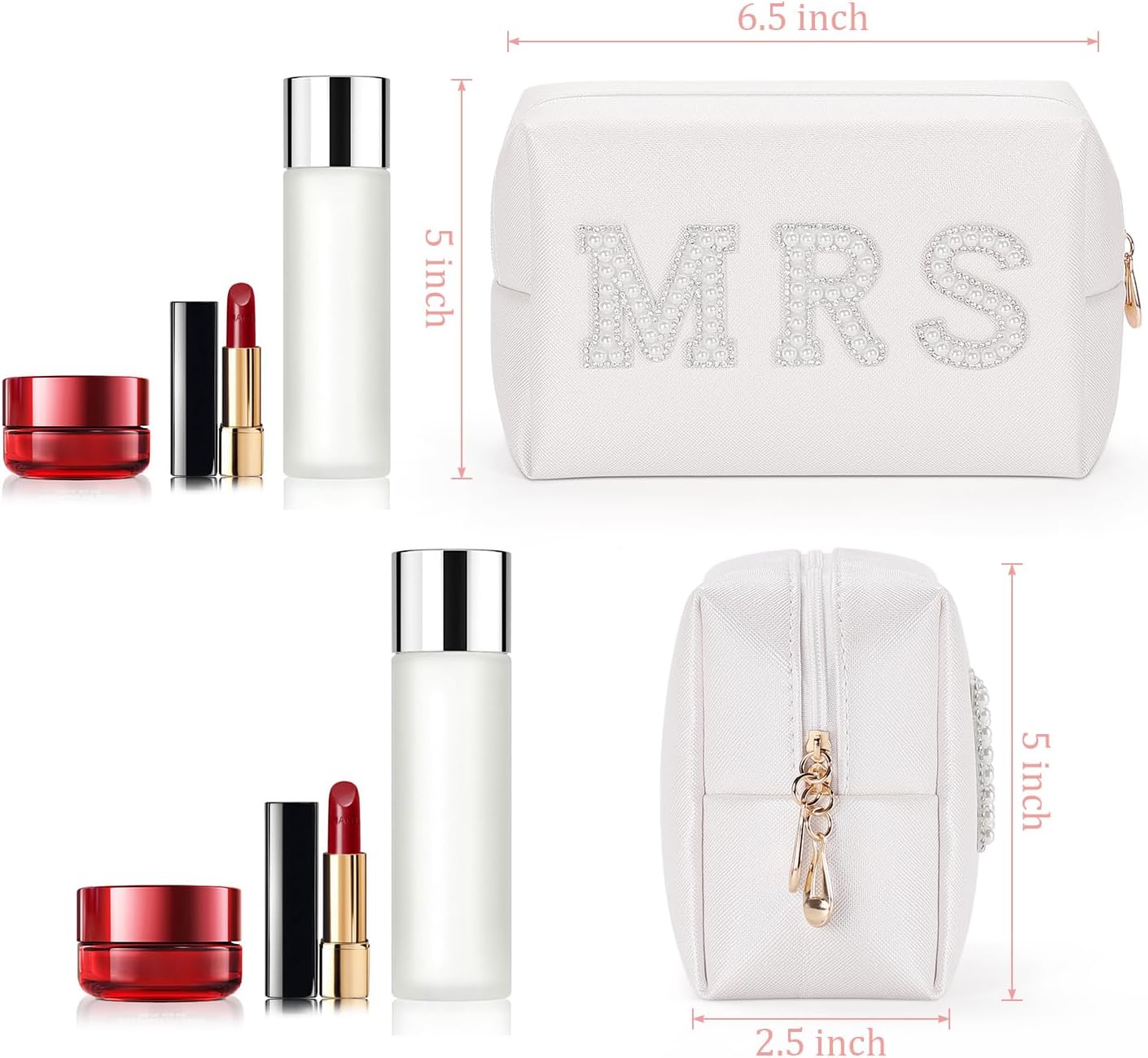 Trousse de maquillage pour la bride to be : le cadeau idéal pour un enterrement de vie de jeune fille élégant – Image 2