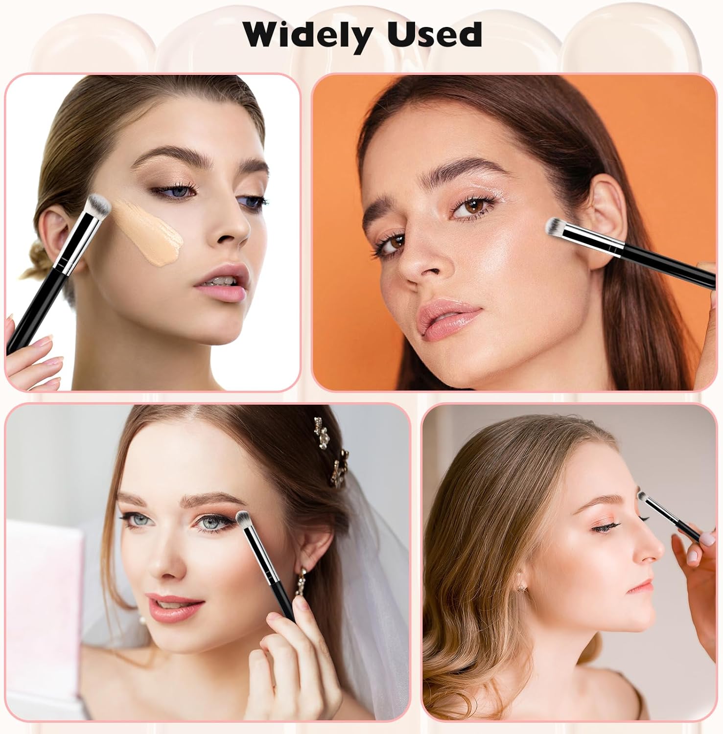 Pinceaux de maquillage professionnels pour un teint parfait : 3 pièces indispensables pour un fond de teint et un anticernes impeccables – Image 7