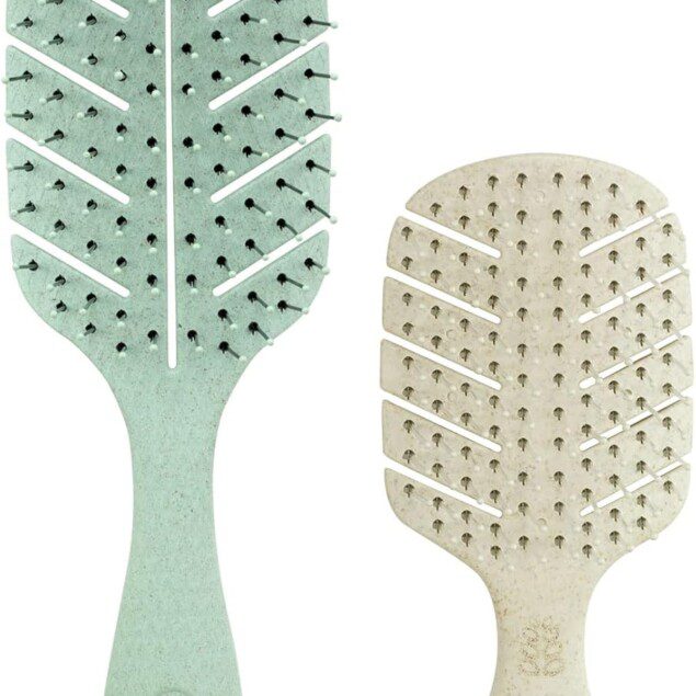 Brosses à cheveux naturels en fibre : le lot idéal pour les voyages et la douceur des cheveux Durables et réutilisables, ce lot de brosses anti-traction est parfait pour toutes les femmes en quête de praticité et de soin capillaire